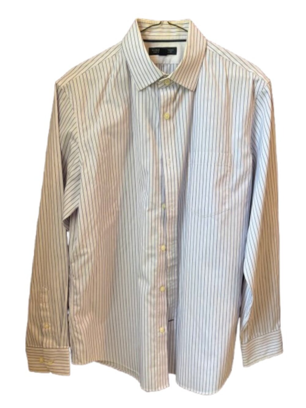 Banana Republic Men’s Button Down Shirt Size M Blue White Stripe Long Sleeve